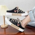 thumbnail image 5 of Chaussures en Toile Motif Ours Mignon Femmes Mode Décontractée Bas Lacets Espadrilles pour Magasinage Rendez-Vous, 5 of 5