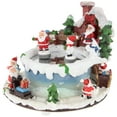 thumbnail image 4 of Northlight Animated and Musical Santa Claus Christmas Ice Skating Scene - 6", 4 of 6