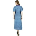 thumbnail image 5 of Bimba Women Long Kaftan Maxi Cotton Gown Caftan Night Wear Coverup, 5 of 7