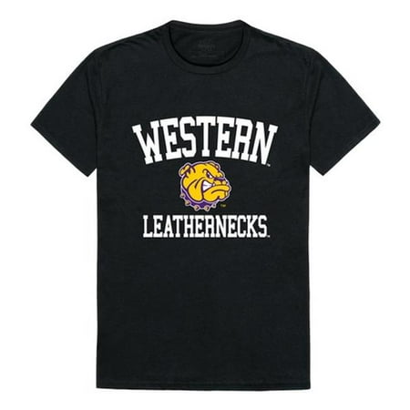 

W Republic 539-405-BLK-04 Western Illinois University Men Arch T-Shirt Black & White - Extra Large