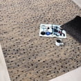 thumbnail image 2 of Uttermost Imara 96x120" Coastal Hand Woven Wool Rug in Navy Blue and Natural, 2 of 3