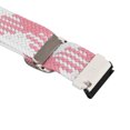 thumbnail image 3 of Xirurus Braided Nylon Sport Watch Strap Adjustable Replacement Band for Spartan Hr Baro, Suunto7, D5i, Pink White, 7.1 inches / 18 cm, 3 of 9