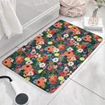 thumbnail image 3 of Pioneer Flower Floral Print Flannel Non Slip Door Rugs,Washable Door Mats Indoor,Decorative Door Mats,Dirt-Resistant and Absorbent Doormat for Entrance,Bedroom,Kitchen,Bathroom,23.5"x16", 3 of 5