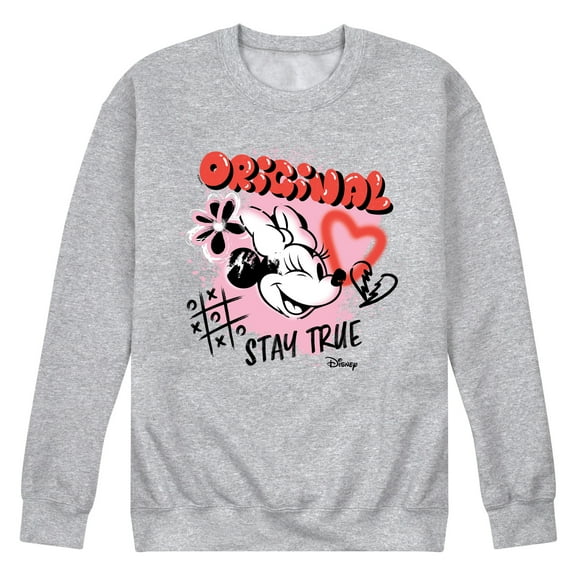 Disney - Minnie Mouse - Original Stay True - Men's Crew Neck Fleece Pullover