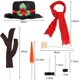 thumbnail image 5 of Kit de 16 piezas para hacer adornos de muñecos de nieve navideños, para exteriores, para fiestas navideñas de invierno, regalo de decoración, 5 of 7