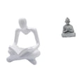thumbnail image 1 of Estatua De Buda Mono Pensador Abstracto Creativo, Escultura Artesanal Para Sala De Estar, Hotel, Patio, Decoración, Miniatura Coleccionable, Sun Wukong, 1 of 8
