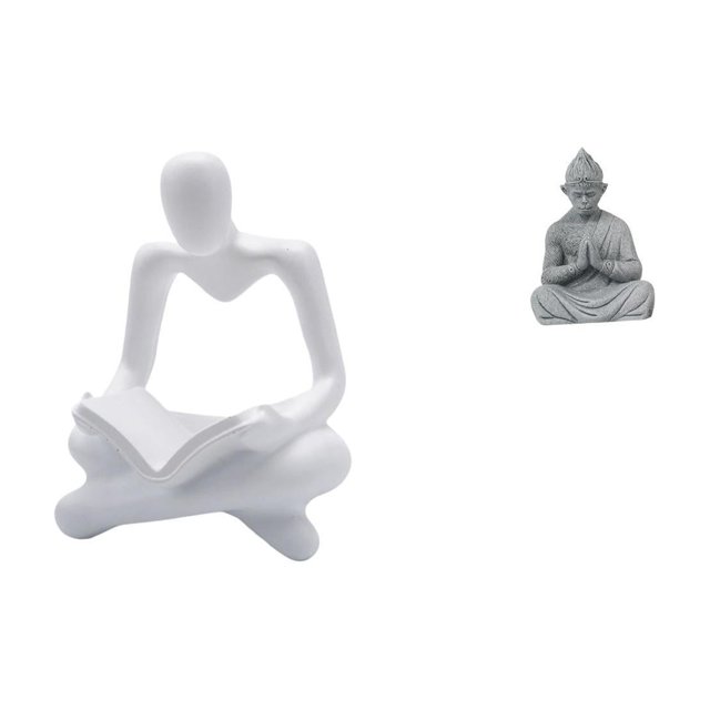 Estatua De Buda Mono Pensador Abstracto Creativo, Escultura Artesanal Para Sala De Estar, Hotel, Patio, Decoración, Miniatura Coleccionable, Sun Wukong