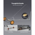 thumbnail image 5 of 24" Pressure Washer Undercarriage Cleaner, Stainless Steel Surface Cleaner for Pressure Washer, 4000 Max PSI, Angle Adjustment Gear, 7 Spray Nozzles, 2 Extended Wands for Driveway, Patio, Deck, 5 of 9