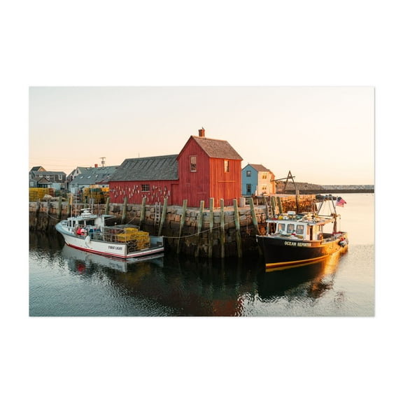 Motif No. 1 - Rockport Massachusetts Photography Unframed Wall Art Print 5 x 7 inches