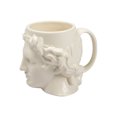thumbnail image 1 of Taza de café David Bust Ceramic, 350 ml, diseño artístico clásico, 1 of 2
