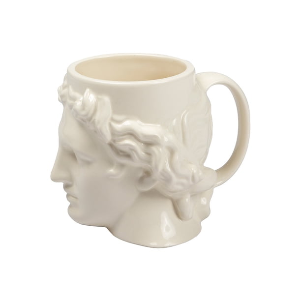 Taza de café David Bust Ceramic, 350 ml, diseño artístico clásico