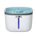 thumbnail image 4 of Decdeal 2L Fuente de agua automática C-at Bebedero eléctrico para mascotas Dispensador de cuenco Indicador de 2 modos de flujo Lámpara piloto Operada por USB Portátil para uso diario en el hogar Decdeal Alimentador, 4 of 7
