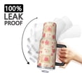 thumbnail image 3 of 40oz Pioneer Flower Floral Print Pattern Insulated Tumbler with Handle, BPA-Free Leak Proof Lid and Straws, Double Wall Vacuum, Hot 12h/Cold 34h, 3 of 6