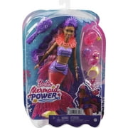 Barbie Mermaid Power Brooklyn Doll with Purple Hair, Seahorse Pet and Accessories