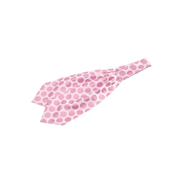 Corbatas de cravat INSPIRAR CHIC para el Día del Padre para hombres, corbatas de lunares, corbata de ascot casual para bodas, color rosa, talla única