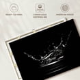 thumbnail image 6 of Elephant Stock Monochrome Water Splash Wall Art - Horizontal Canvas Wall Art - Living Room Wall Decor - Nature Canvas - Black And Gray Decor - 30" x 20", 6 of 8