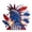 A, variant on US 250 Patriotic Wooden Door Wreaths, 4th of july decorations, Heavy Duty Wood Welcome Signs with Bows for Front Porch Entries, Patio Walls & Neighborhood BBQ Decor