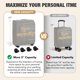thumbnail image 5 of Maleta de mano Suitcase Tonyeee, 17 pulgadas, Softside, para debajo del asiento, color negro, 5 of 9