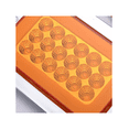 thumbnail image 2 of Plafon Rectangular 18 Led Arillo Gel Bisel Cromado 12-24v 2pz Malubero Anaranjado, 2 of 5