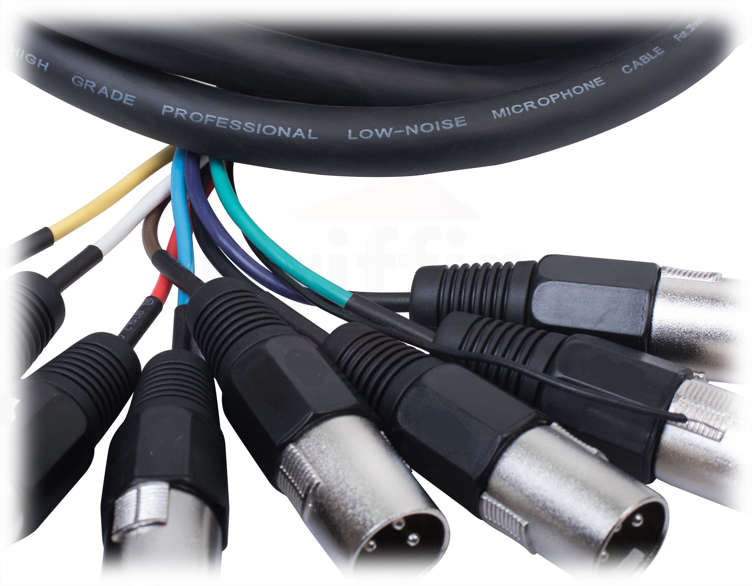 Fat Toad 8 Channel XLR Snake Cable Patch -10Ft Recording Studio PA DJ Microphone