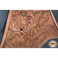 thumbnail image 4 of HILASON Horse Western Saddle Stirrup Cowboy Leather Tapaderos Cover Tan | Covers Covers| Hand Carved, 4 of 5