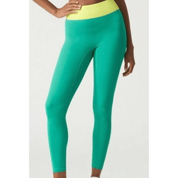 Bandier All Access COURT GREEN/LIMEADE Center Stage Legging, US 1X