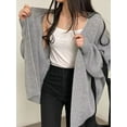 thumbnail image 5 of Open Front Oversized Knit Cardigan &ndash; Cozy Relaxed Fit Winter Layer for Women, 5 of 18