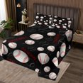 thumbnail image 2 of Erosebridal Ensembles de Couvre-Lit Baseball Format Simple pour Garçons, Courtepointe à Thème Sportif, 2 Pcs, 2 of 5
