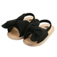 thumbnail image 3 of Infant Baby Girls Summer Sandals with Flower Soft Sole Newborn Toddler First Walker Crib Dress Shoes 0-18Months, 3 of 9