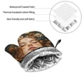 thumbnail image 6 of Pofeuu Whimsical Flower Crown Maiden Print Oven Mitts and Pot Holders 4 pcs Set,High Heat Resistant 500 Degree Extra Thicken Long Kitchen Cotton Oven Glove for Cooking, 6 of 6