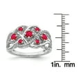 thumbnail image 2 of Primal Gold 14 Karat White Gold Diamond and Ruby Fancy Ring, 2 of 4
