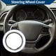thumbnail image 2 of Funda para volante de cuero artificial PU, protector de volante de automóvil ABS, blanco, 2 of 6