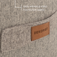 thumbnail image 5 of Dekorist Ottoman Pouffe, Comfortable Cube Foot stool, Soft Velvet Bean Bag, Home Decor Footstool Extra Seating for Living Room, Bedroom, Quantum, 18 x 18 inch, Gray, 5 of 6