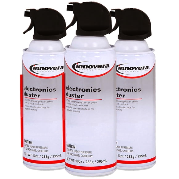 Limpiador de aire comprimido Innovera 300 mL, paquete de 3