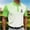 Green, variant on Men's Gradient Dot Print Golf Polo Shirt, Short Sleeve Collared Performance Top Sky Blue