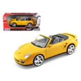 thumbnail image 1 of Porsche 911 (997) Turbo Convertible Motormax amarillo 1/18 73183y, 1 of 1