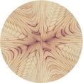 thumbnail image 1 of Ahgly Company Indoor Round Patterned Brown Sand Brown Area Rugs, 4' Round, 1 of 6