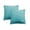 Aqua, variant on Home Soft Things Faux Fur Throw Pillow Cover 2 pcs Set - Aqua - 20'' x 20''