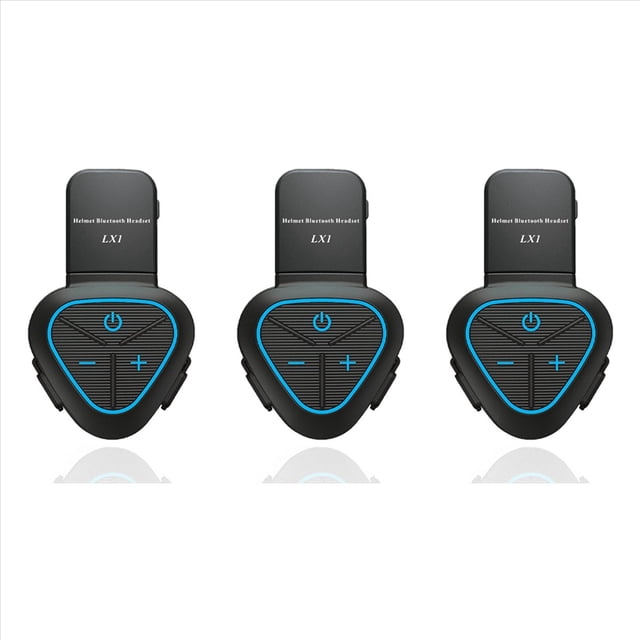 3X LX1 Casco de Verano para Motocicleta Auriculares Especiales con Bluetooth Auriculares PortáTiles con CancelacióN de Ruido Inteligente Auriculares para Llevar Azul