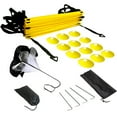 thumbnail image 2 of MABOTO Speed Training Kit Ladder Football Ladder with 12-Rung with 12 Cones and 4 Stakes Football Training Equipment Speed Training Kit for Football Basketball Baseball Hockey, 2 of 7