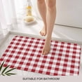 thumbnail image 3 of Farmhouse Red Plaid Door Mat&nbsp;Indoor Outdoor Entrance, Non Slip Rug for Kitchen Bathroom Entryway Rug, Rustic Red White Checkered Washable Doormat Floor Mat for Office Home Decor 24x36 Inch, 3 of 8