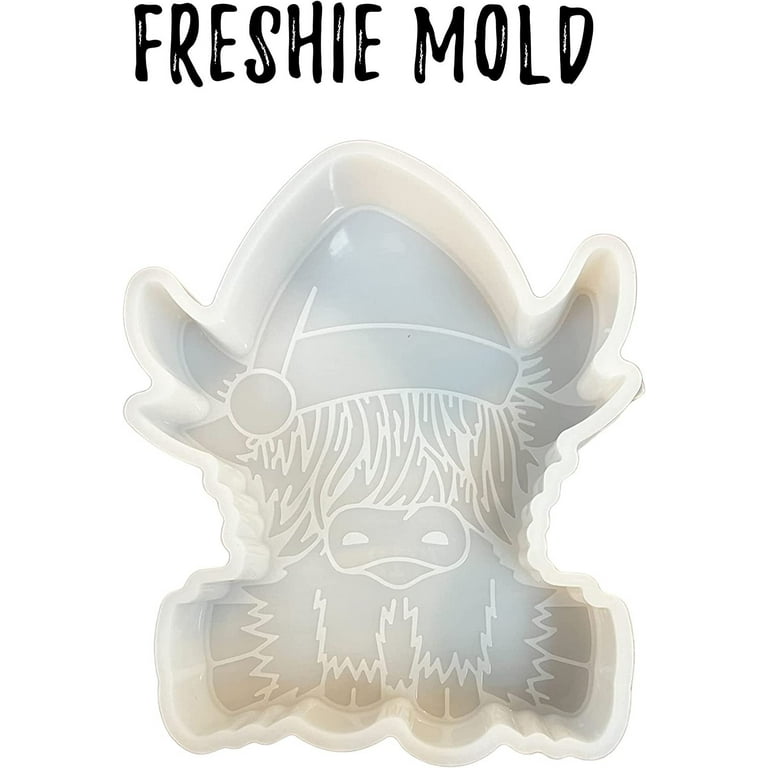 Car Freshie Molds, Highland cow Silicone Mold for Resin Soap