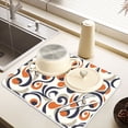 thumbnail image 6 of Ryvnso Abstract Geometric Dish Drying Mat for Kitchen Countertop 16x18 Small Dish Pad Drainer Rack Dish Sink Mats, 6 of 7