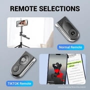 DJJD 68.9 Selfie Stick Tripod, 360° Rotation Travel Selfie Stick Remote Control and 1/4” Screw, Aluminum Phone Tripod Holder for Selfie, Recording, Vlogging (Black)