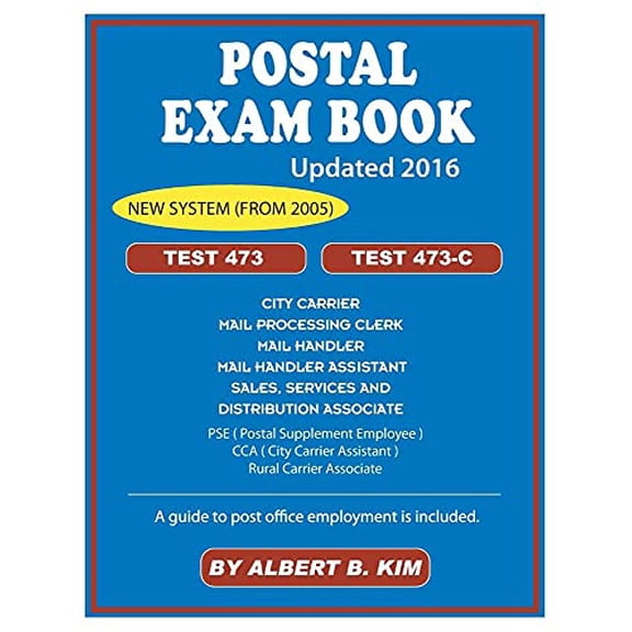 Pre-Owned Postal Exam Book: for Test 473 and 473-C, 9781889057774, 1889057770, Paperback, 2020 edition