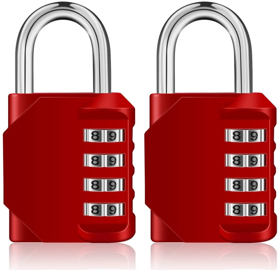 Digit Resettable Combination Padlock 4 & 3 Coded Lock School Gym Locker Sheds