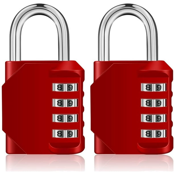 Combination Padlocks 4 Digit Number Code for Gym Lock School