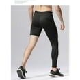 Men's One Leg Compression Pants for Basketball, Breathable Gym Clothes, Yoga Sportswear, S3XL
