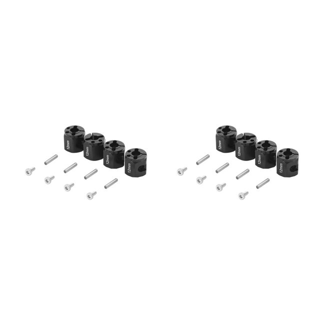 Tholdsy 4 piezas RC Wheel Spacer 1:10 Kit Metal Simple reemplazo modificación accesorios Hub reemplazo para SCX10 negro Negro 2piezas Tholdsy CBP197988