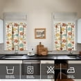 thumbnail image 4 of Fall Kitchen Curtains 36 Inch Short - 3 Panel Set, Autumn Harvest Print, Rod Pocket Window Treatment for Thanksgiving, Farmhouse, Cafe, Living Room - Machine Washable, 4 of 6